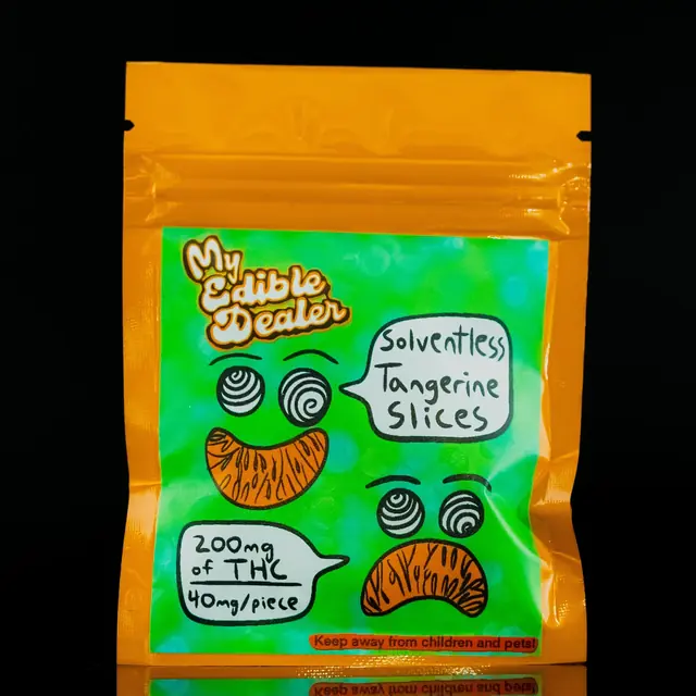 My Edible Dealer- Solventless Tangerine Slices 200MG