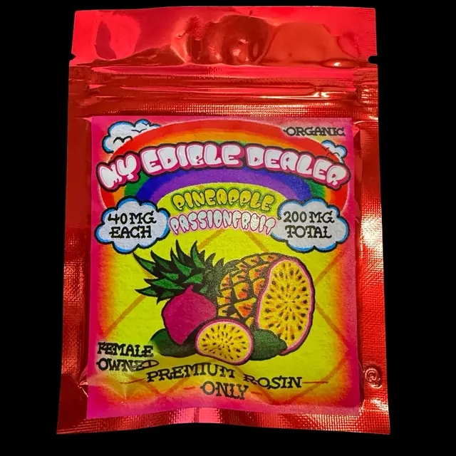 My Edible Dealer- Solventless Pineapple Passionfruit Rings 200MG