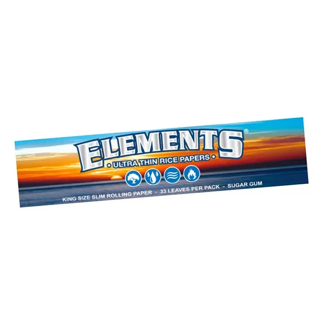 Elements King Size Slim Size Rolling Papers