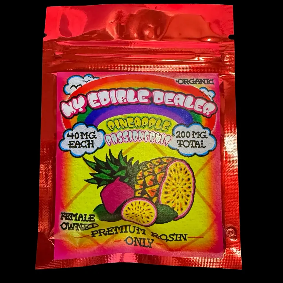 My Edible Dealer- Solventless Pineapple Passionfruit Rings 200MG