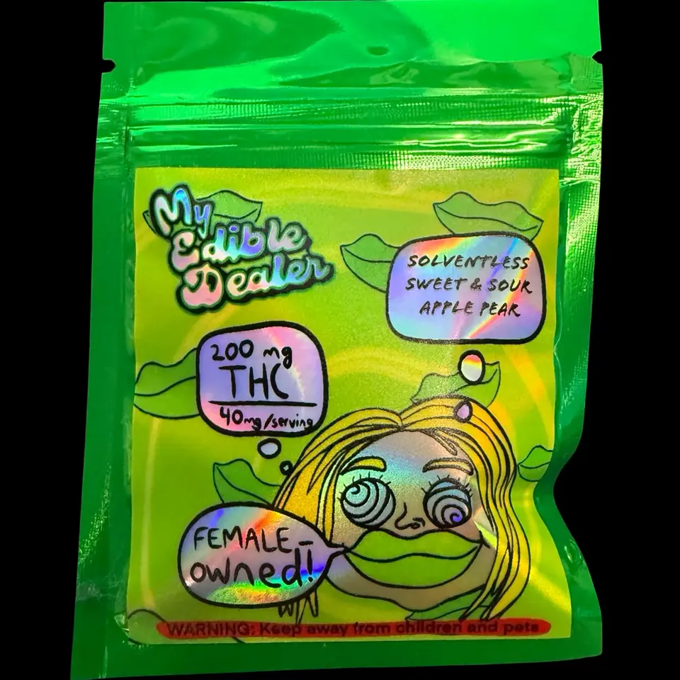 My Edible Dealer- Solventless Sweet & Sour Apple Pear 200MG