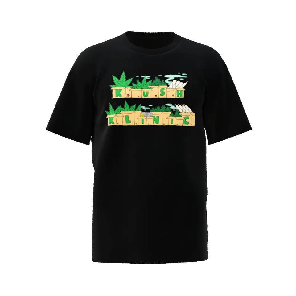 Kush Klinic Signature Tee – Black Kush Klinic Boxes