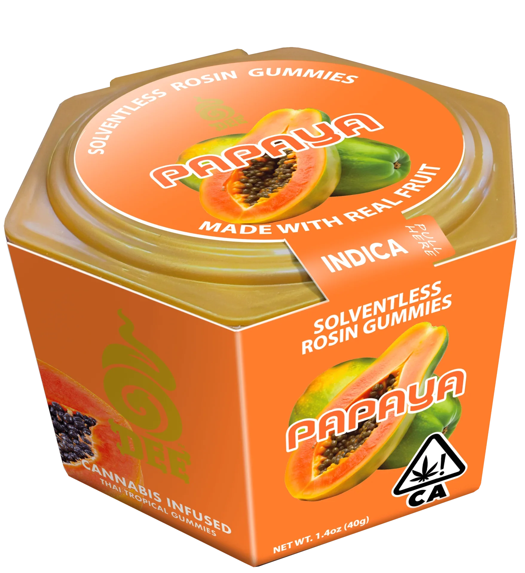 Dee Gummies- Papaya Gummies 100mg