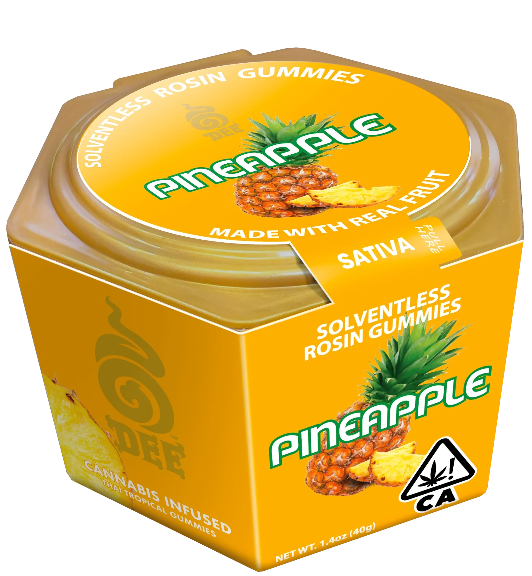 Dee Gummies-  Pineapple Gummies 100mg
