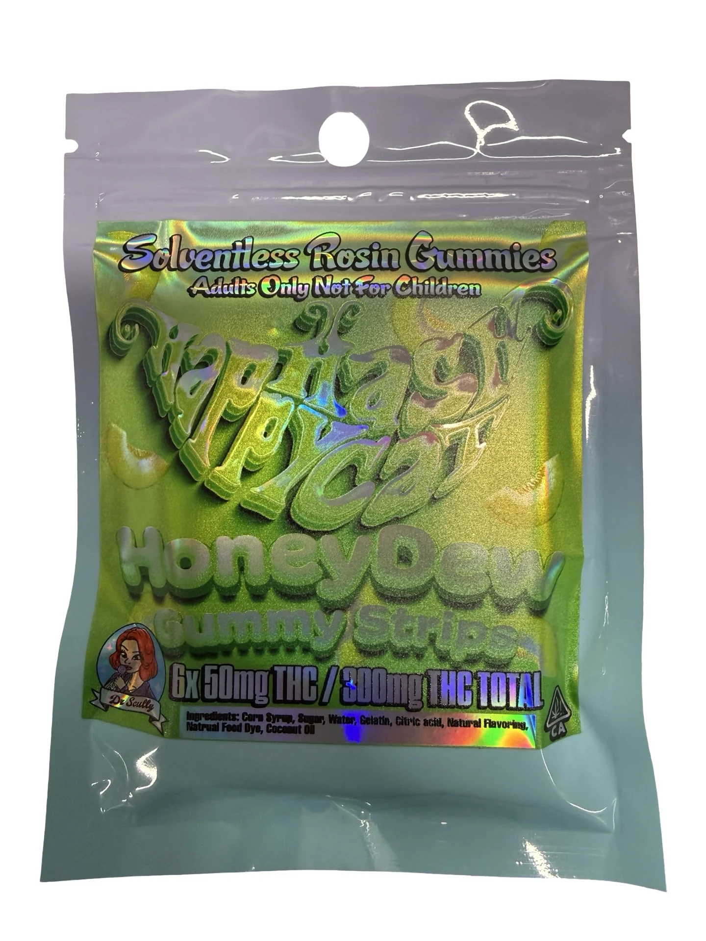 Happy Hash Cat - HoneyDew Gummy Strips (300mg)