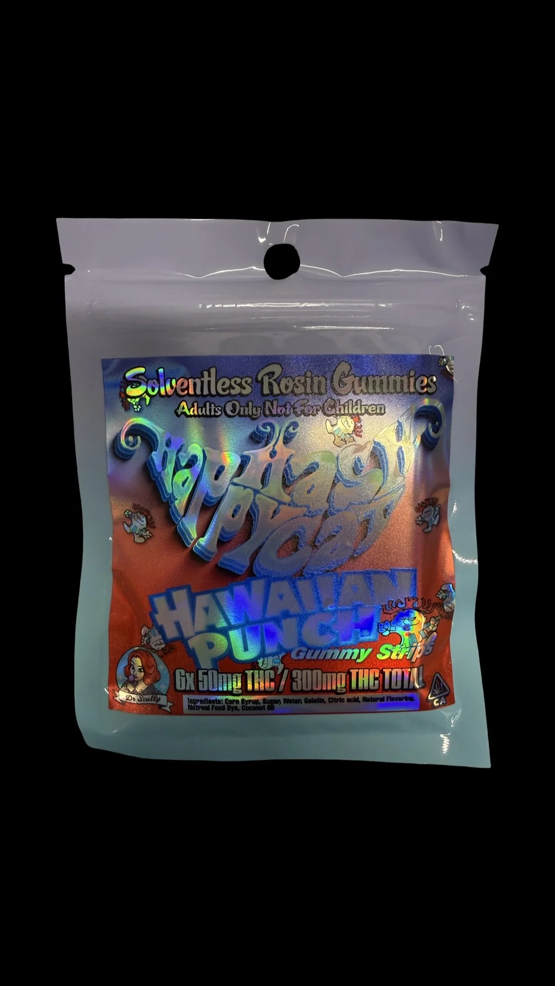 Happy Hash Cat - Hawaiian Punch  Strips (300mg)