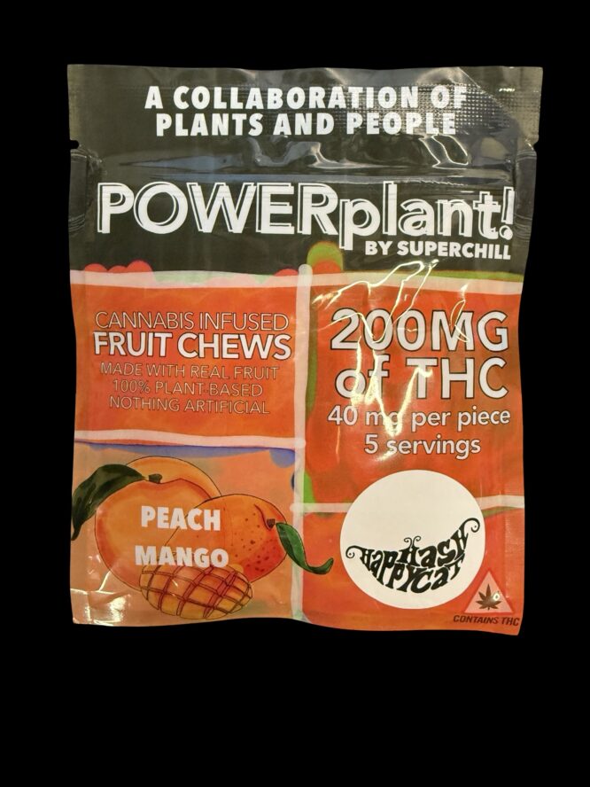 Superchill X Powerplant! - Peach Mango  Fruit Chews 200mg