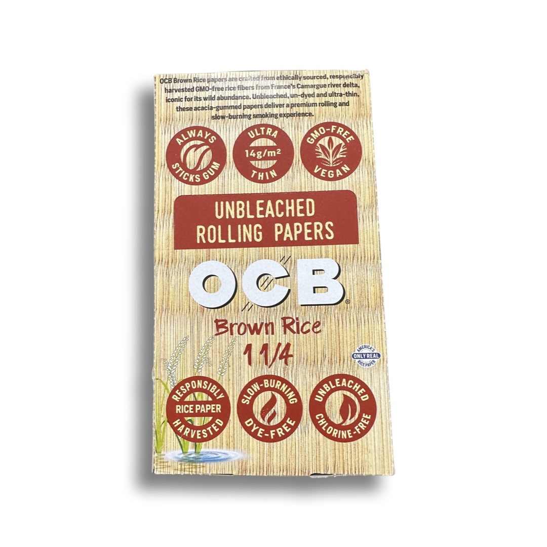 OCB Premiums 1 1/4 Rolling Papers Brown Rice