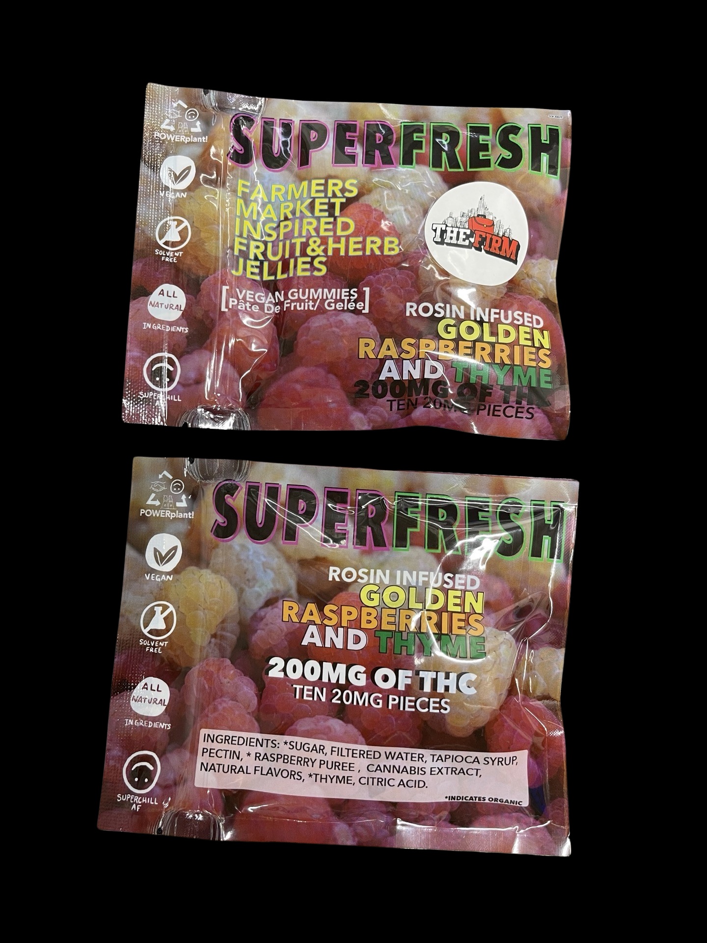 Superchill X The Firm  - Golden Raspberries and Thyme Jellies 200mg