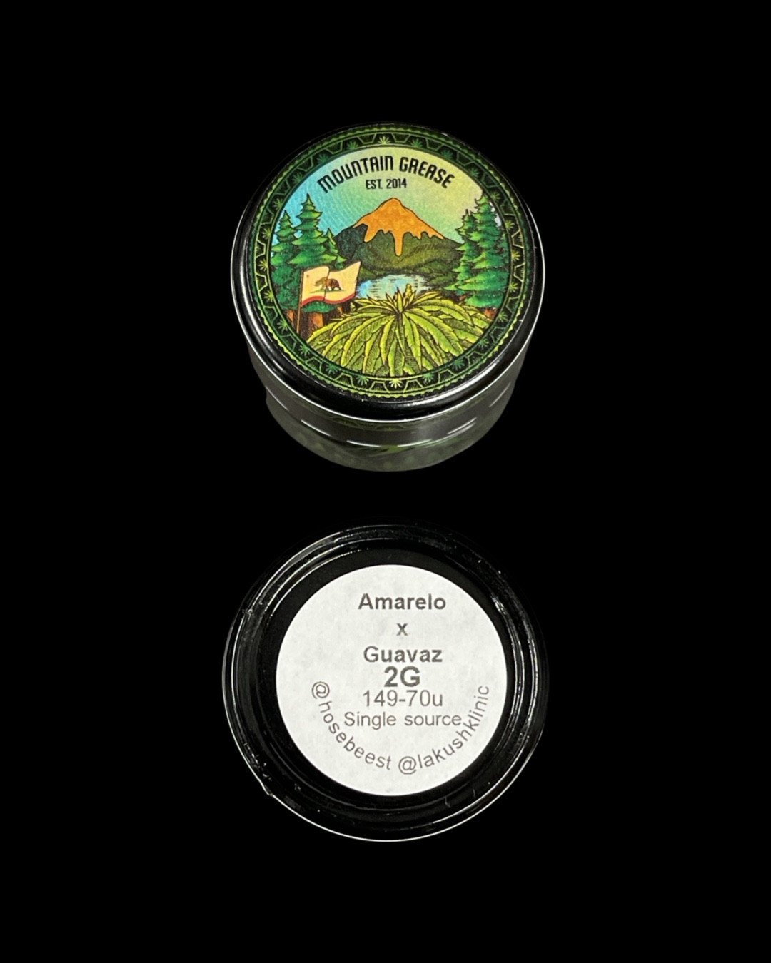 Mountain Grease - Amarelo X GuavaZ 70-149u 2g Cold Cure Single Source