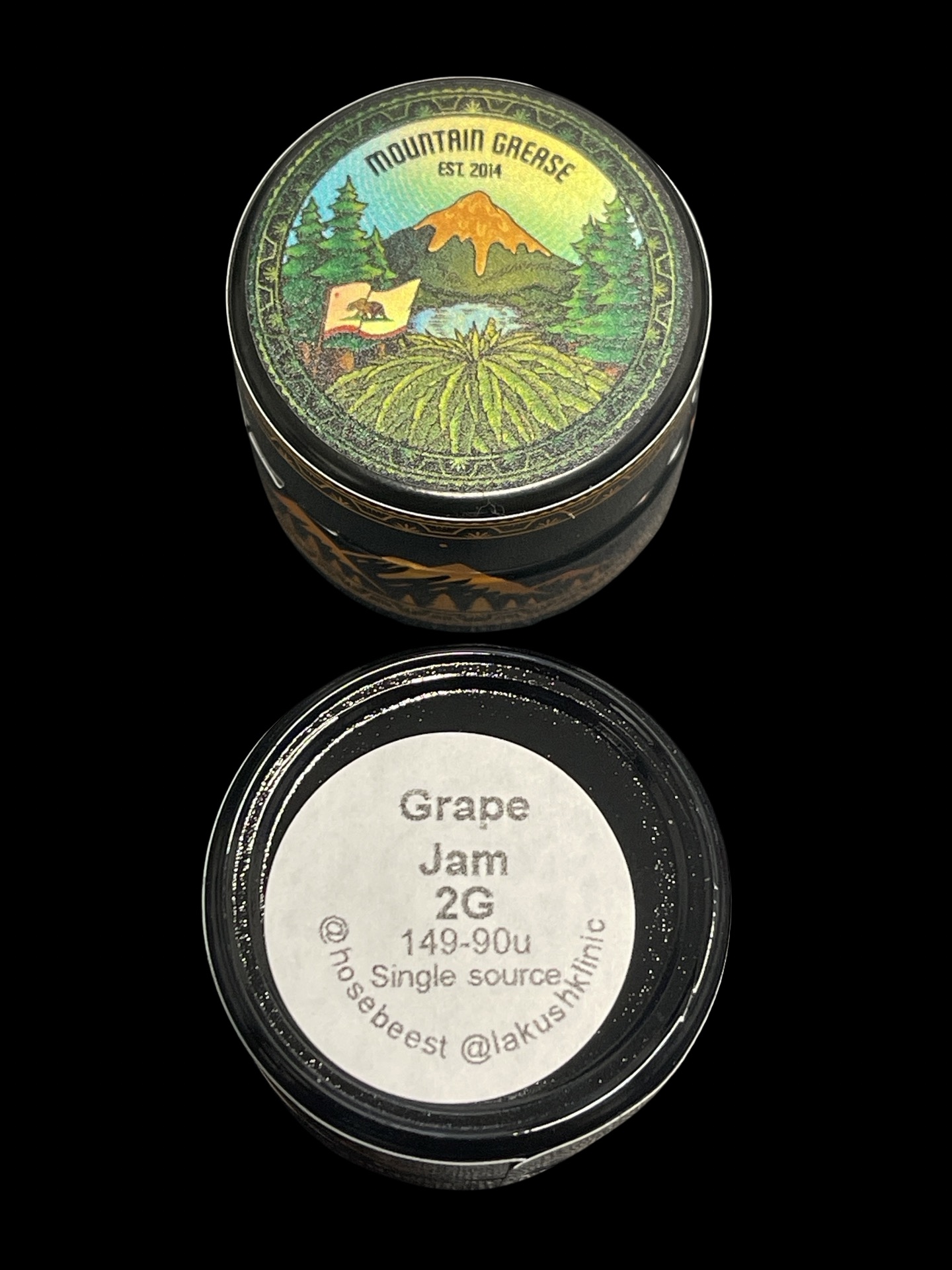 Mountain Grease - Grape Jam 90-149u 2g Cold Cure Single Source