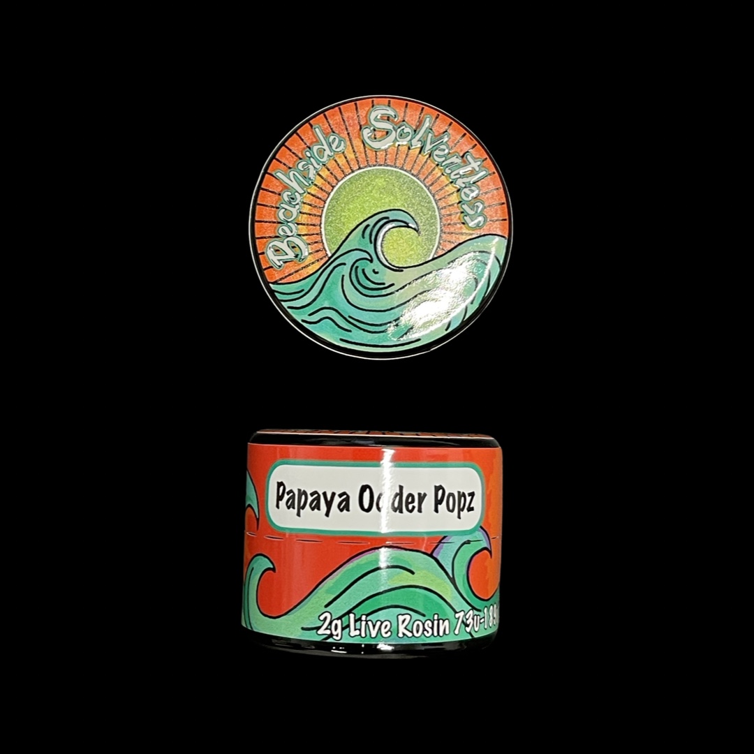 BeachSide Solventless - Papaya Odder Popz 73-189u 2g Cold Cure