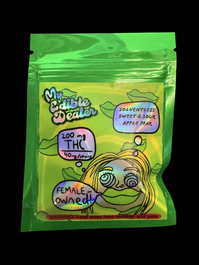 My Edible Dealer- Solventless Sweet & Sour Apple Pear 200MG