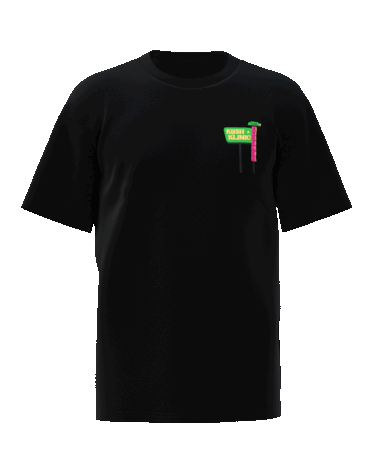 Kush Klinic Signature Tee – Black Kush Klinic Highway Sign