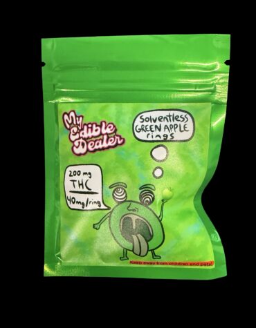 My Edible Dealer- Solventless Green Apple Rings 200MG