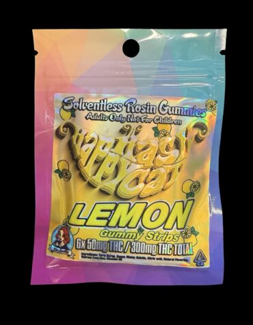 Happy HashCat - Lemon Solventless Rosin Gummies 300mg