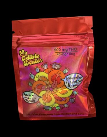 My Edible Dealer- Solventless Peach & Mango Tango Rings 200MG