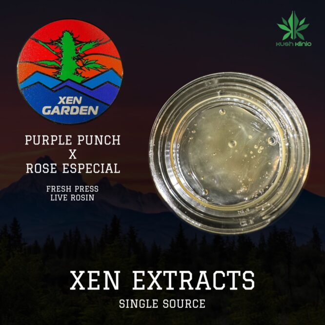 Xen Garden - Purple Punch X Rose Especial 2g FRESH PRESS Live Rosin
