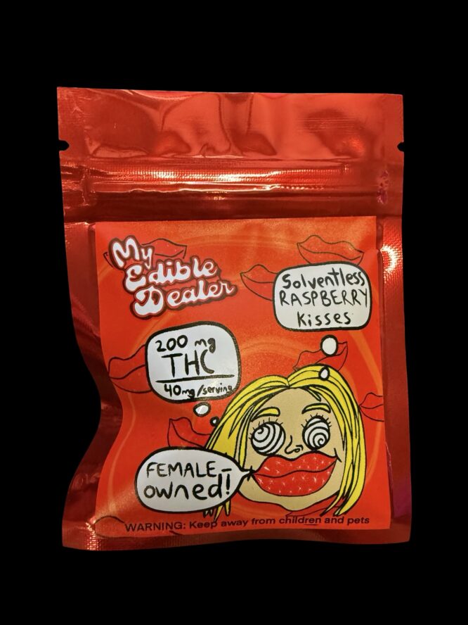 My Edible Dealer- Solventless Raspberry Kisses 200MG