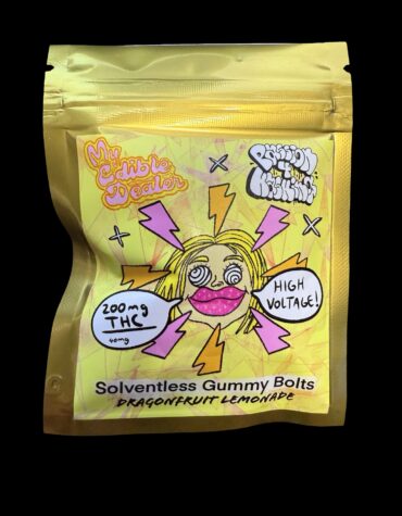 My Edible Dealer- Solventless Dragon Fruit Lemonade Gummy Bolts 200MG
