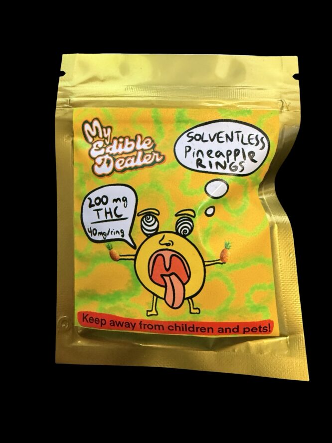 My Edible Dealer- Solventless Pineapple Rings 200MG
