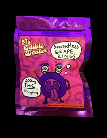 My Edible Dealer- Solventless Grape Rings 200MG