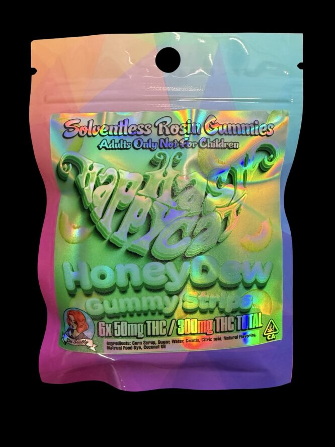 Happy HashCat - HoneyDew Solventless Rosin Gummies 300mg