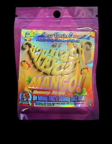 Happy HashCat - Mango Solventless Rosin Gummies 300mg
