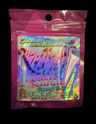 Happy HashCat - Cotton Candy Rosin Gummies 300mg