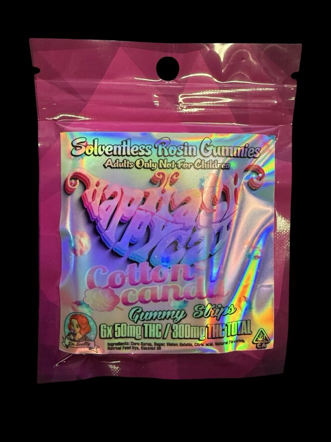 Happy HashCat - Cotton Candy Rosin Gummies 300mg