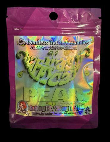 Happy Hash Cat - Pear Rosin Gummiez 300mg (50mg Per)